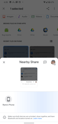 Google's Nearby Share