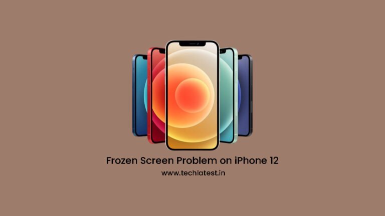 Frozen Screen Problem on iPhone 12