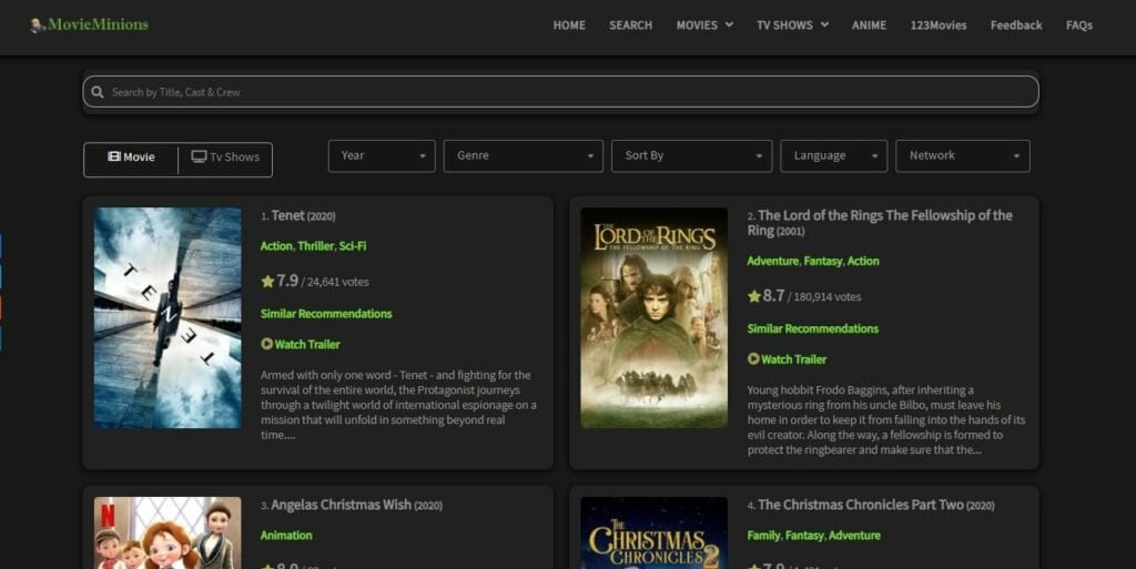 Websites to download movies