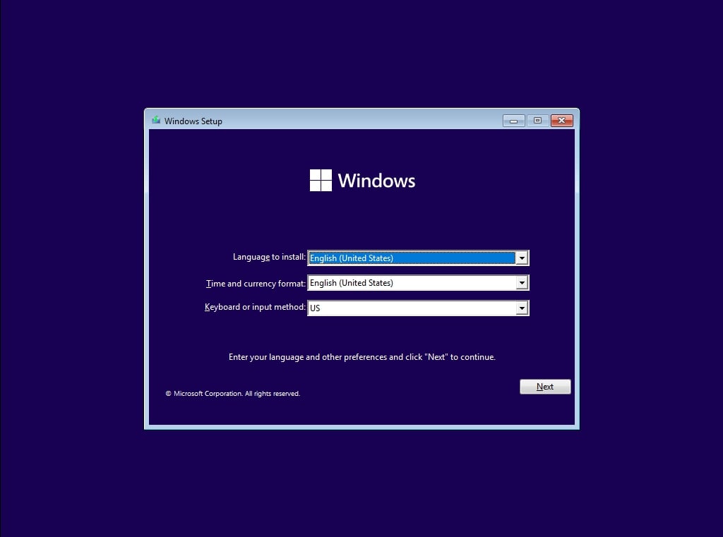 Чистая установка Windows 11 ISO