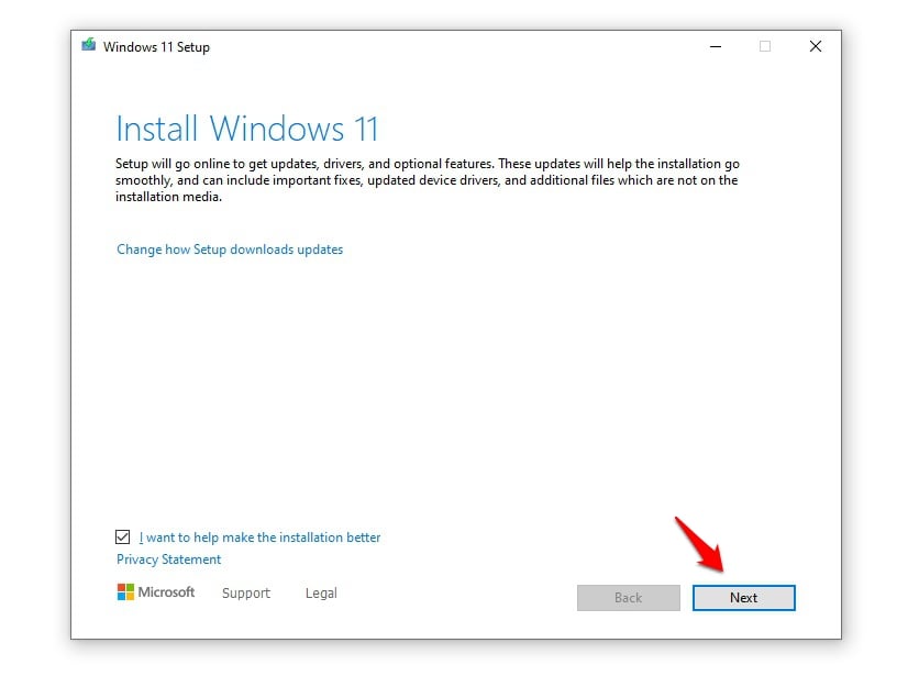 Установка ISO-образа Windows 11