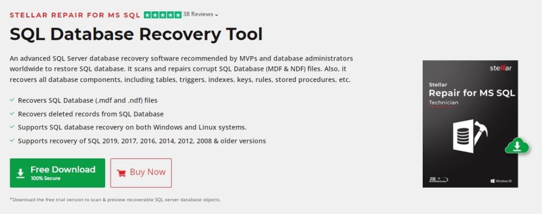 Ms Sql Install Repar Stellar Repair for MS SQL Review | TechLatest